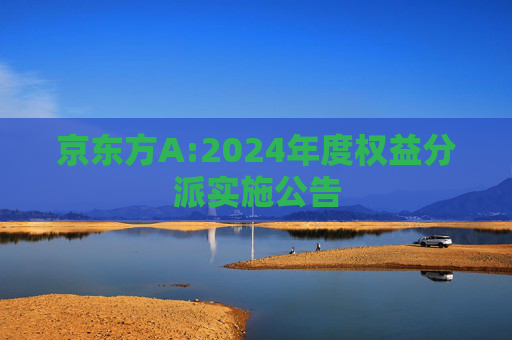 京东方A:2024年度权益分派实施公告