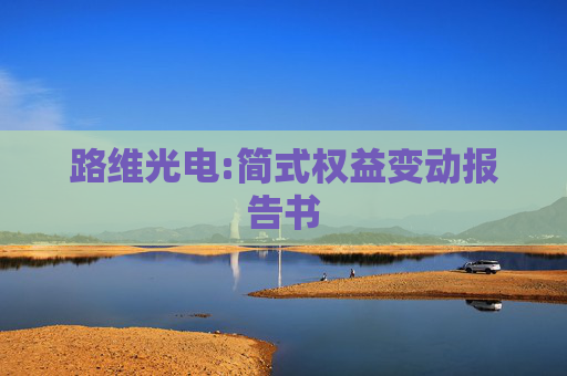 路维光电:简式权益变动报告书