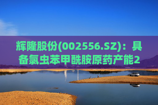 辉隆股份(002556.SZ)：具备氯虫苯甲酰胺原药产能2000吨