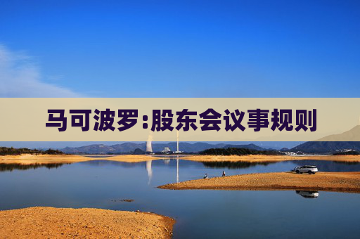 马可波罗:股东会议事规则