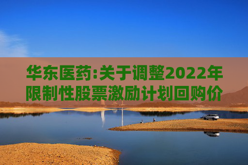 华东医药:关于调整2022年限制性股票激励计划回购价格的公告