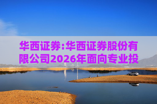华西证券:华西证券股份有限公司2026年面向专业投资者公开发行公司债券（第一期）信用评级报告  第1张