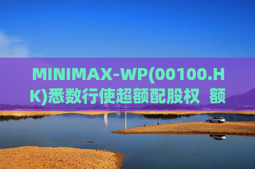MINIMAX-WP(00100.HK)悉数行使超额配股权  额外筹资6.97亿港元