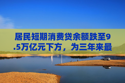 居民短期消费贷余额跌至9.5万亿元下方，为三年来最低