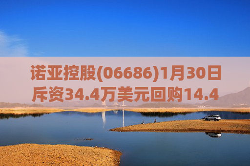 诺亚控股(06686)1月30日斥资34.4万美元回购14.46万股