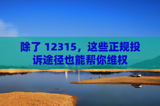 除了 12315，这些正规投诉途径也能帮你维权