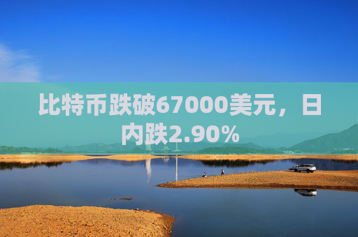 比特币跌破67000美元，日内跌2.90%