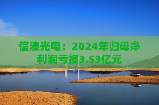 信濠光电：2024年归母净利润亏损3.53亿元