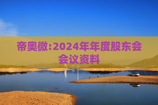 帝奥微:2024年年度股东会会议资料