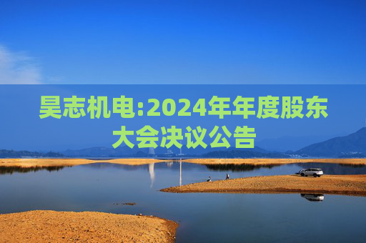 昊志机电:2024年年度股东大会决议公告