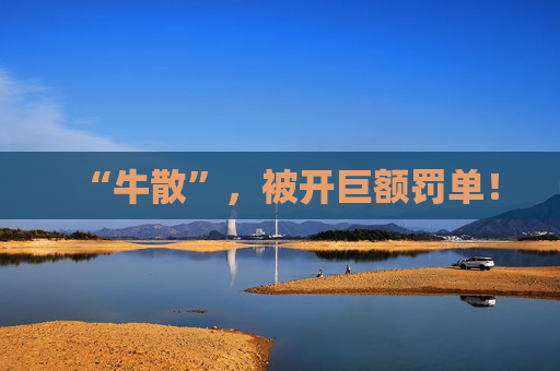 “牛散”，被开巨额罚单！