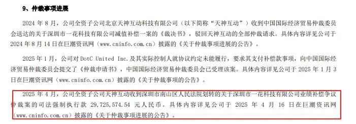 游戏并购“辛酸泪”：天娱数科用时近5年追回近3000万业绩补偿款  第2张