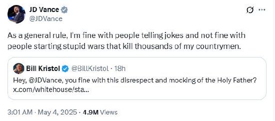 美国副总统称特朗普AI教皇图片只是个玩笑而已 第2张 美国副总统称特朗普AI教皇图片只是个玩笑而已 第2张