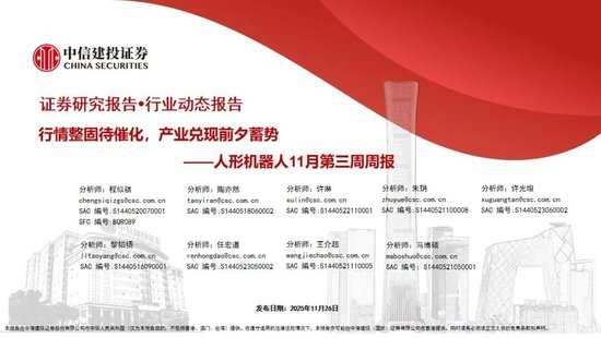 中信建投：人形机器人行情整固待催化 产业兑现前夕蓄势  第3张