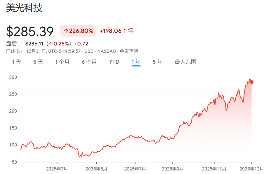 2025年美股最强Top 10，存储占了3只  第4张